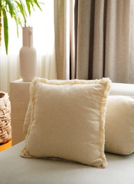 Aberto Design Funda de Cojín KET005 Beige 43x43 cm